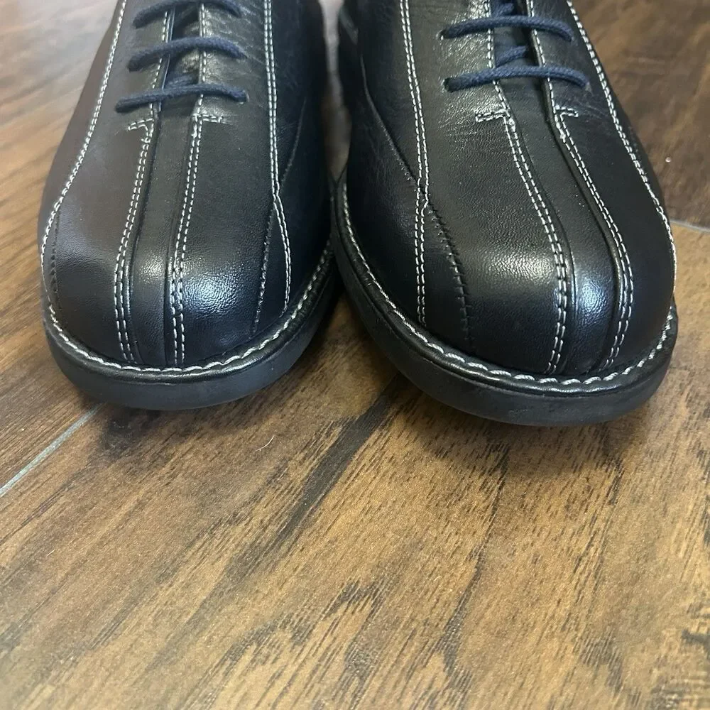 Florsheim Mens Black Leather Dorset Oxford Dress Shoes Size 10M Excellent